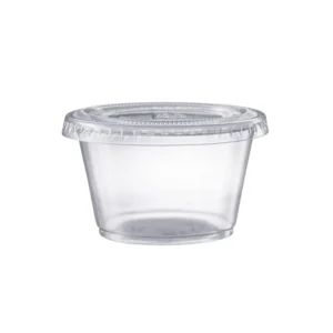 Reusable Clear Plastic Sauce Cups - Image 1