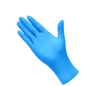 BLUE & WHITE Disposable Latex Gloves – Comfortable, Flexible & Protective - Image 1