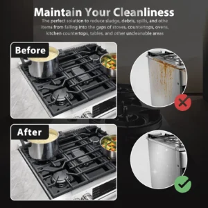 Stainless Steel Stove Gap Covers (2 Pack) - Image 7