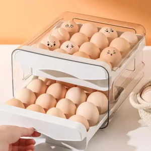 2-Tier Egg Storage Drawer Organizer - Image 4