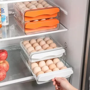 2-Tier Egg Storage Drawer Organizer - Image 1