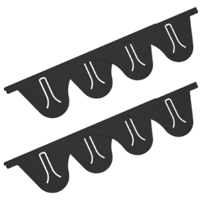 Stainless Steel Stove Gap Covers (2 Pack) - Image 2