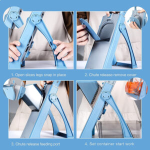 Safe Mandoline Vegetable Slicer Adjustable Vegetable Chopper Mandolin Kitchen - Image 5